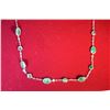 Image 1 : 10K GOLD EMERALD NECKLACE