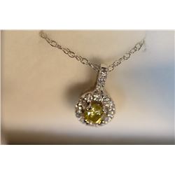 14K GOLD YELLOW DIAMOND (0.15CT) & WHITE DIAMOND