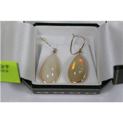 #70 10K GOLD DROP STYLE OPAL EARRINGS