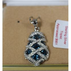 #15 925 SILVER GEMSTONE PENDANT