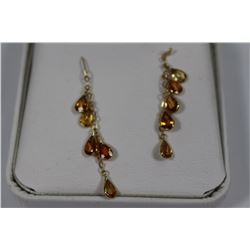 #24 14K GOLD LADIES SAPPHIRE DROP EARRINGS