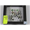 Image 1 : #12 14K GOLD LADIES EMERALD & SAPPHIRE EARRINGS