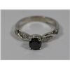 Image 1 : #33 14K WHITE GOLD DIAMOND RING