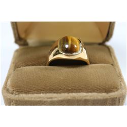 ESTATE TIGER EYE MENS RING