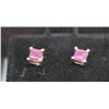 Image 1 : .925 STERLING SILVER / RUBY EARRINGS