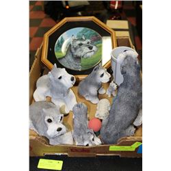 FLAT OF SANDICAST SCHNAUZER COLLECTION, DECORATIVE
