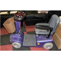 PURPLE SHOP RIDER ELECTRIC MOBILITY SCOOTER