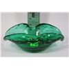 Image 1 : GREEN ART GLASS DISH