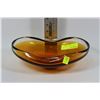 Image 1 : BROWN ART GLASS DISH