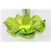 Image 1 : GREEN ART GLASS DISH