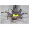 Image 1 : PURPLE ART GLASS DISH