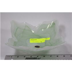 LIGHT GREEN AND WHITE MURANO ITALIAN