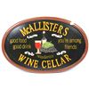 Image 1 : McALLISTERS WINE CELLAR WALL PLAQUE