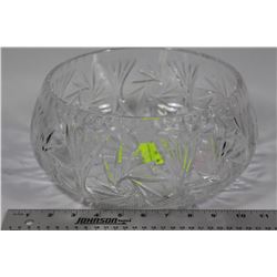 LARGE PINWHEEL CRYSTAL BOWL
