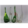 Image 1 : ASSORTMENT OF STRETCHED GLASS BEVERAGE BOTTLES