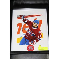 TOMAS PLEKANEC FRAMED & AUTOGRAPHED PHOTO