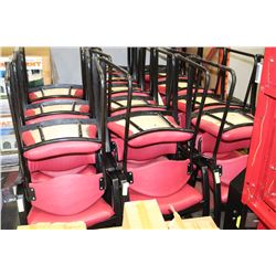 RED COMMERCIAL GRADE ARMCHAIR