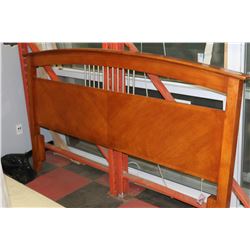 KINGSIZE WOOD TONE HEADBOARD
