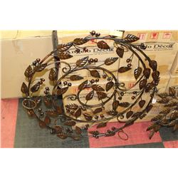 METAL ART CANDLE HOLDER WALL HANGING