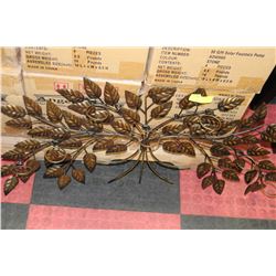 METAL ART TREE WALL HANGING CANDLE HOLDER