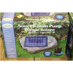 SOLAR FOUNTAIN PUMP