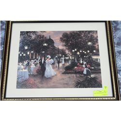 SMALL FRAMED FRENCH PICTURE
