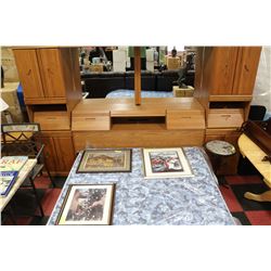DELUXE QUEEN SIZE OAK FRONT BEDFRAME