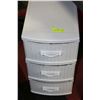 Image 1 : GRACIOUS LIVING WHITE 3 DRAWER STORAGE CART