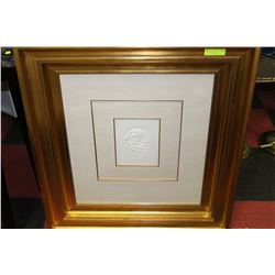 137/250 THE STAGE GOLD FRAMED PICTURE