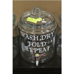 2 GALLON DRINK DISPENSER ON CHOICE: WASH DRY FOLD