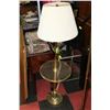 Image 1 : FLOOR LAMP WITH GLASS TRAY ATTACHED