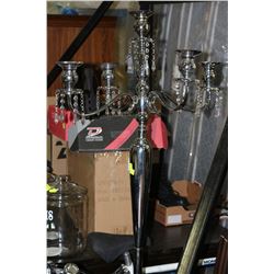 LARGE ST STEEL FLOOR STANDING CANDLE HOLDER