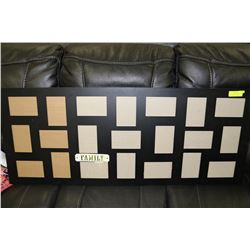 LARGE BLACK MULTI-PHOTO PICTURE FRAME ( FAMILY )