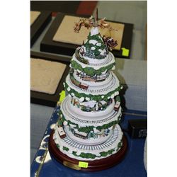 THOMAS KINCAID ELECTRONIC TRAIN TREE ORNAMENT