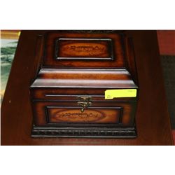 WOODEN DECORATIVE STORAGE BOX
