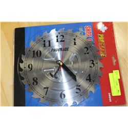 SAW BLADE WALL CLOCK