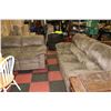 Image 1 : MICRO FIBRE RECLING SOFA  & LOVESEAT-USED