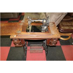 WHITE TREADLE SEWING MACHINE