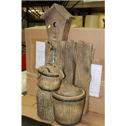 LARGE BIRDHOUSE WATERFOUNTAIN