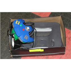 NINTENDO 64 WITH 2 GAMES & 1 CONTROLLER