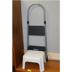 COSCO STEP LADDER & RUBBERMAID STEP STOOL
