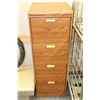 Image 1 : 4-DRAWER WOODEN FILING CABINET
