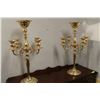 Image 1 : PAIR OF GOLD TONE CANDELABRAS