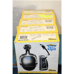 5 SETS OF HARD HAT EAR PROTECTION