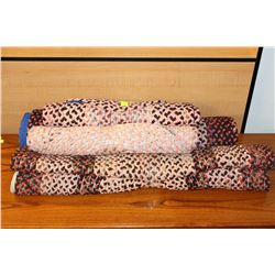 4 ASSORTED AREA RUGS MADE BY HUTTERITES