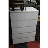 Image 1 : WHITE 6 DRAWER CHEST OF DRAWERS