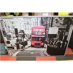 55" X 40" LONDON FRAMED CANVAS