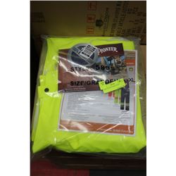 PAIR OF SAFETY RAIN PANTS
