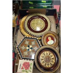 FLAT OF RUSSIAN WOODEN PLATES