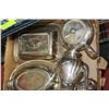 Image 1 : BOX OF ANTIQUE SILVER DISHES